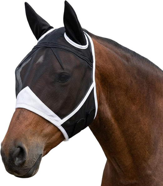 1PCS Fly Mask for Horses, Summer Turnout Protection with Enhanced