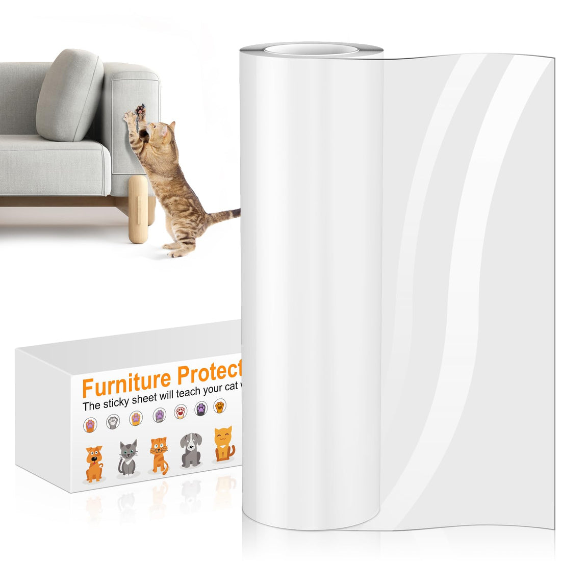 Cat Anti Scratch Tape Transparent Anti Cat Scratch Furniture Protector