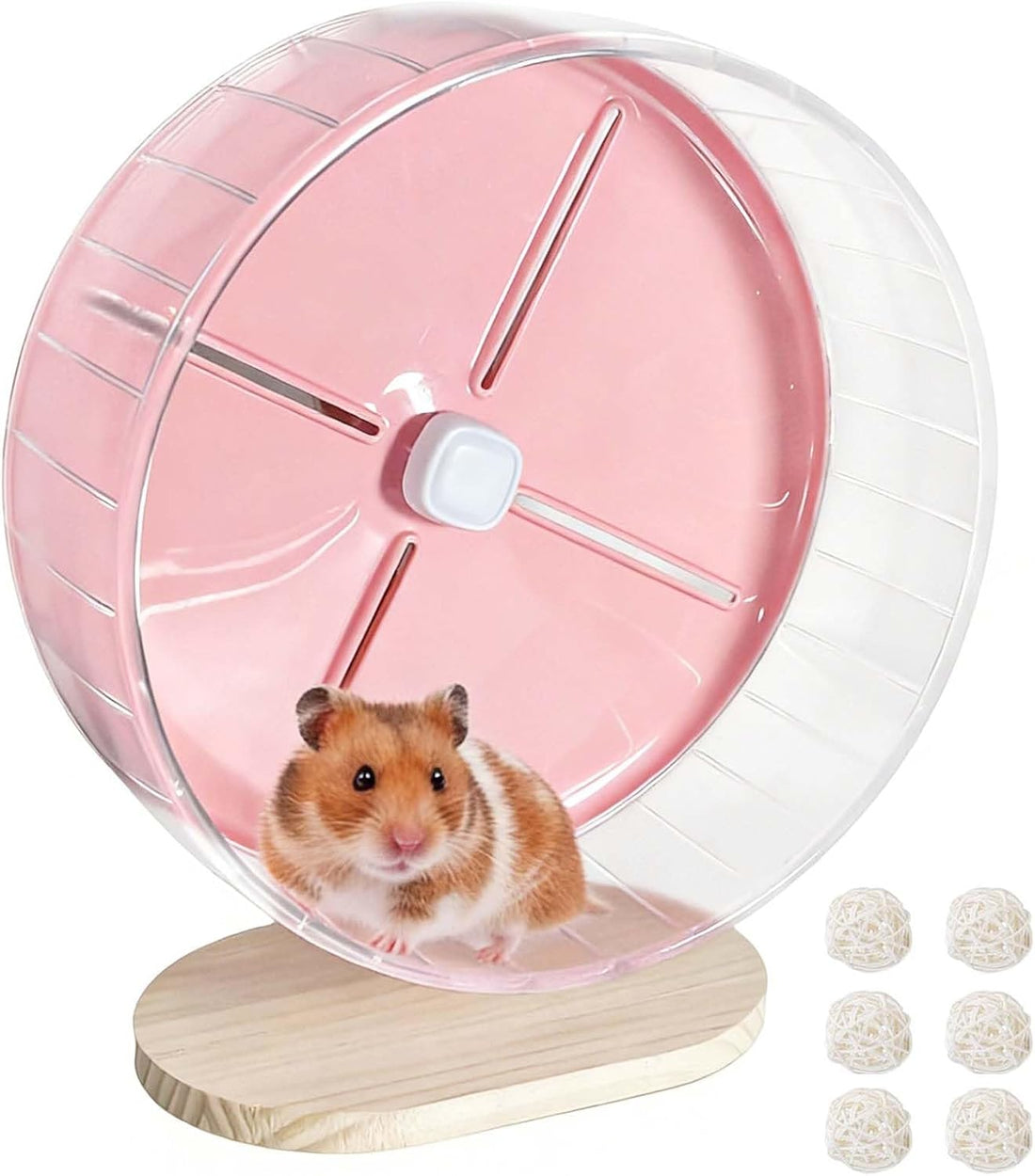 Silent Hamster Wheel,10.2 Inch Quiet Spinner Syrian Hamster Running