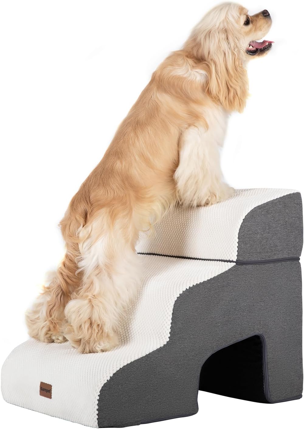Garnpet Dog Stairs for Bed with Tunnel