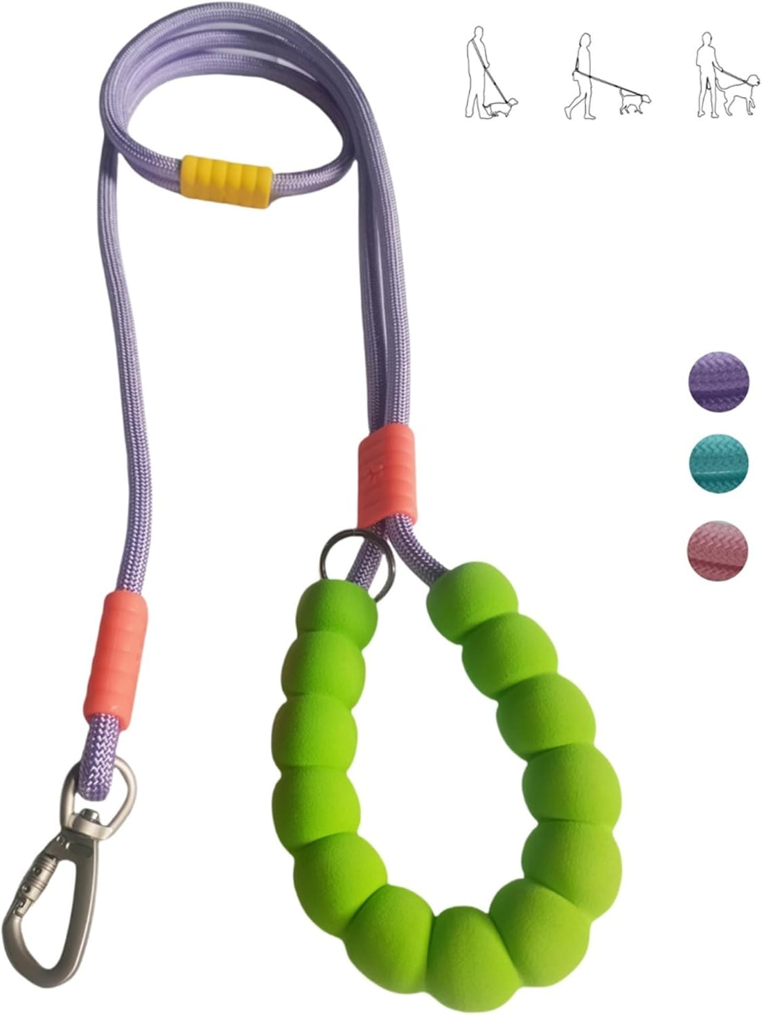 Hands Free Dog Leash,Adjustable Bungee Waist & Crossbody Leash