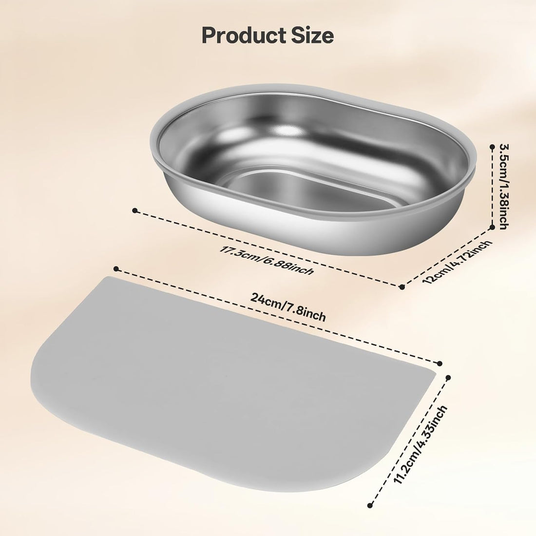 Stainless Steel Bowl for Automatic Microchip Cat Pet Feeder