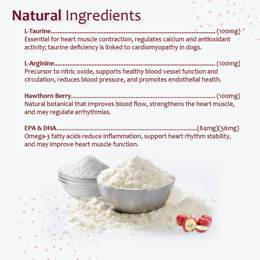 Heart Support Supplement for Dogs-Vet-Formulated