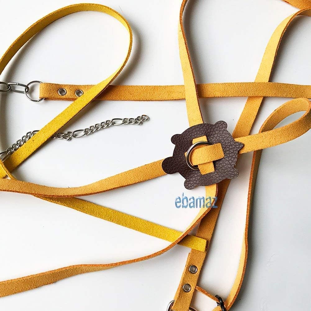 Adjustable Turtle Harness Leashes Soft Leather Harness Strap