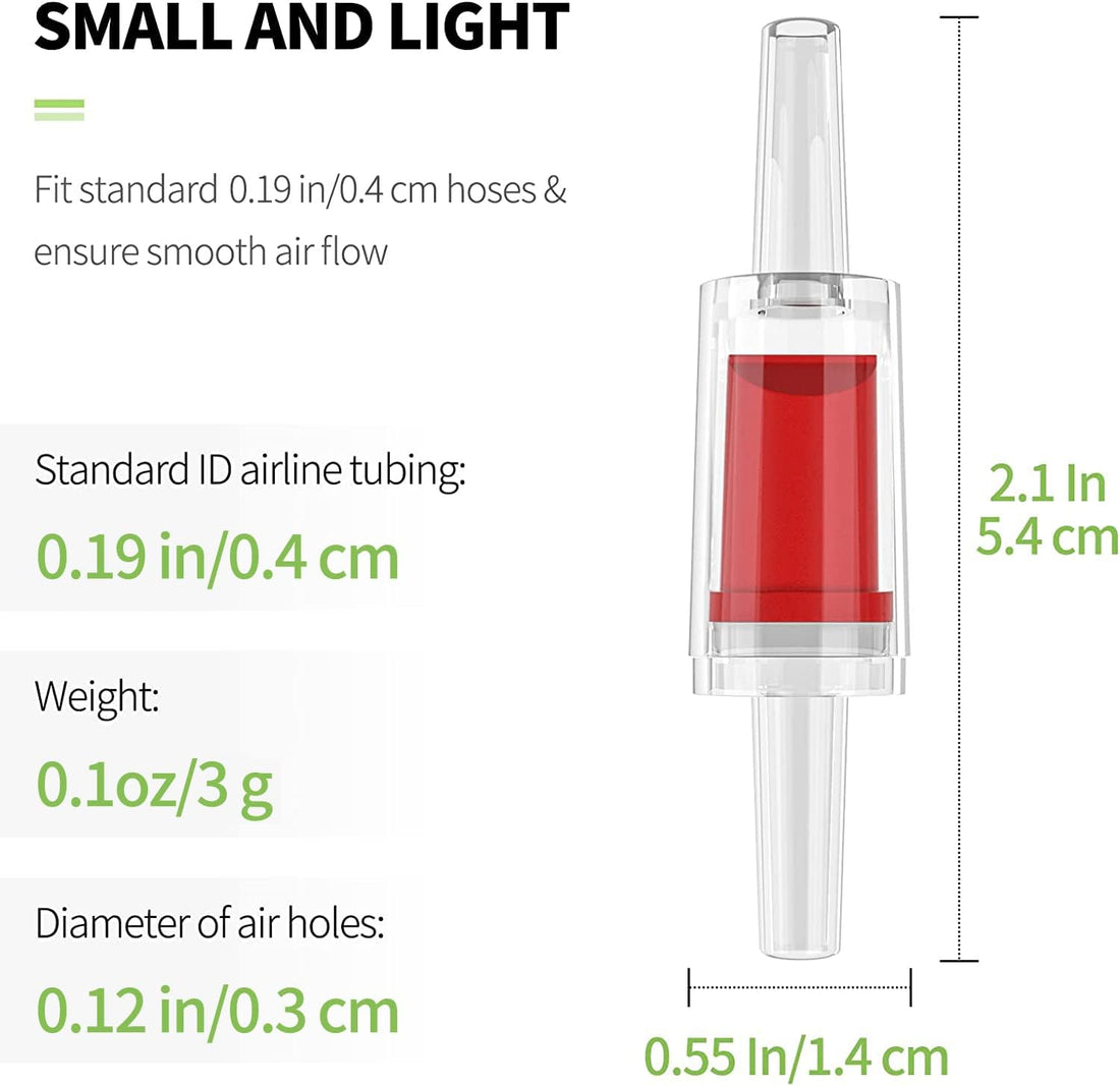 Pawfly Aquarium Check Valves Plastic One Way Non-Return Check Valve