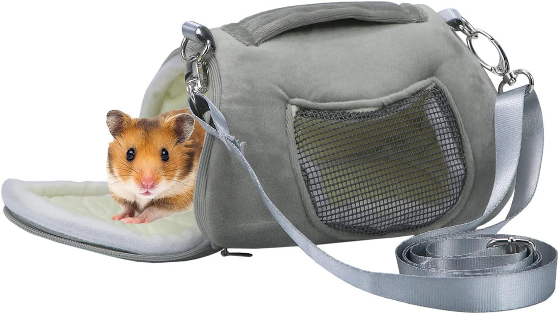 Litewoo Hamster Travel Carrier Portable Bag with Adjustable Strap