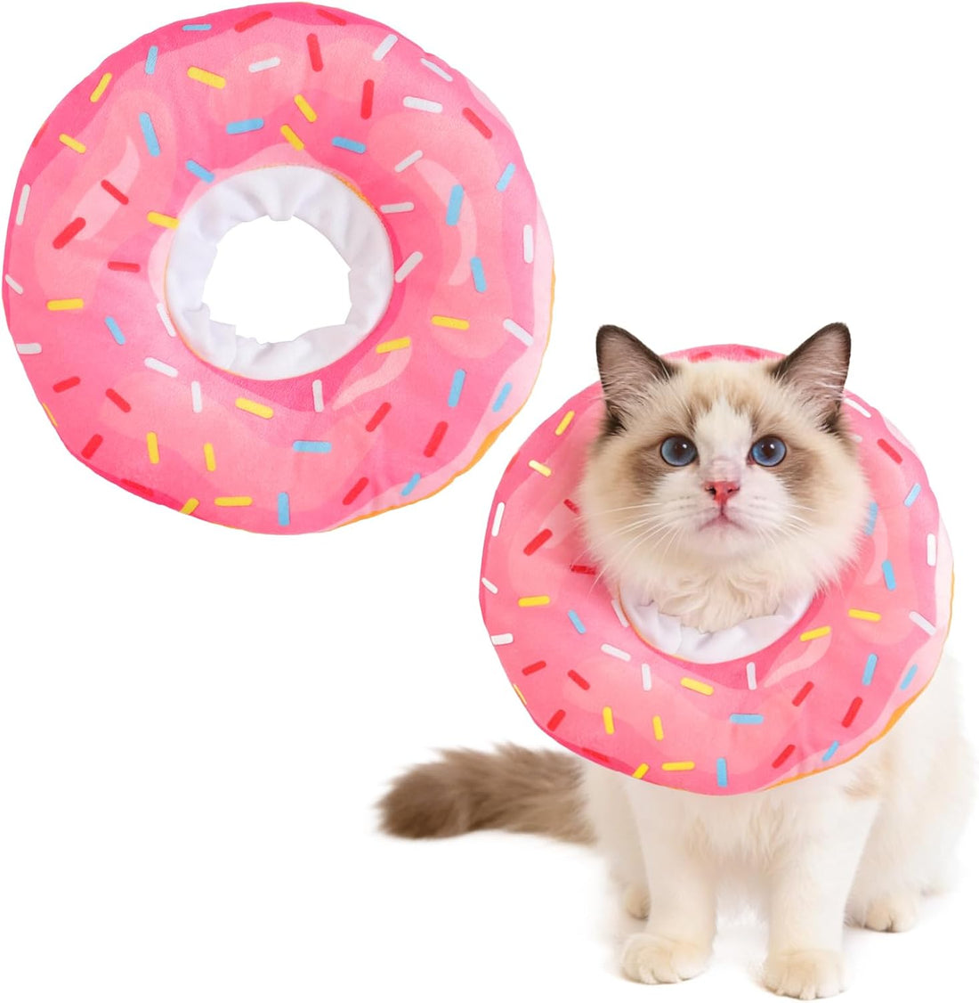 Soft Cat Elizabeth Collar Donut Anti-Licking Care for Small Cats