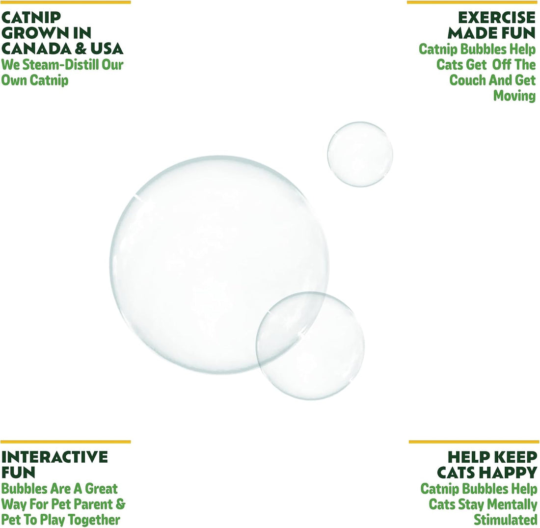 Catnip Bubbles for Cats, 5 oz | Built-in Wand