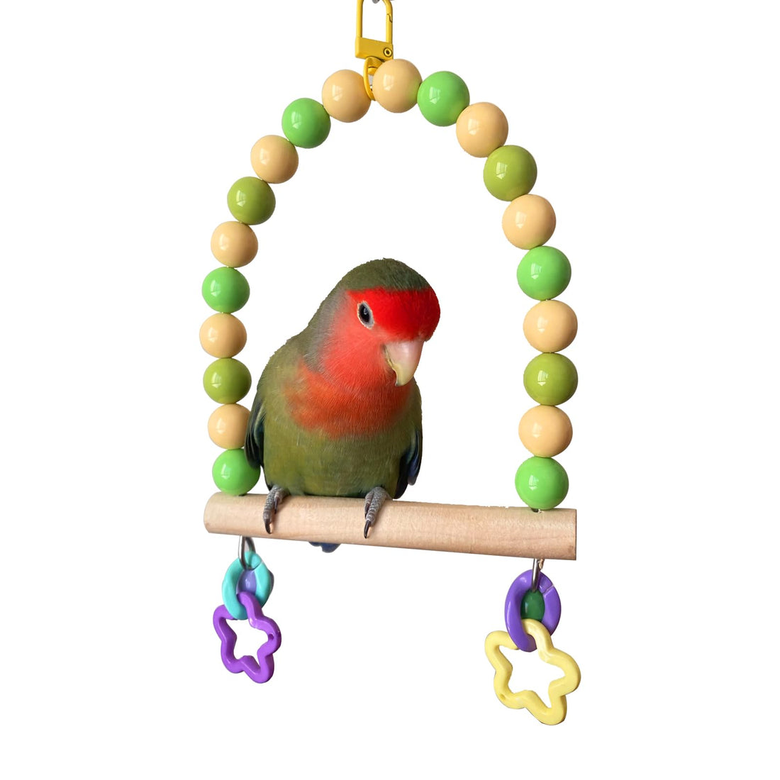 Wooden Bird Cage Swing Perch for Parakeets,Small Parrots Swings