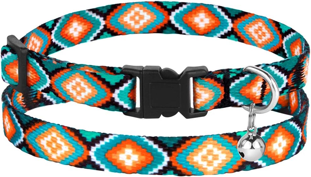 CollarDirect Cat Collar Breakaway with Removable Bell Set of 2 PCS