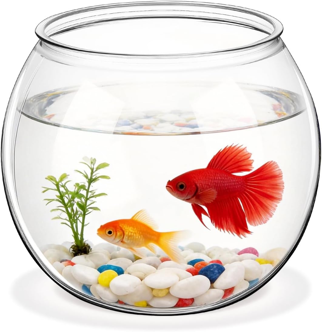 0.5 Gallon Plastic Fish Bowl