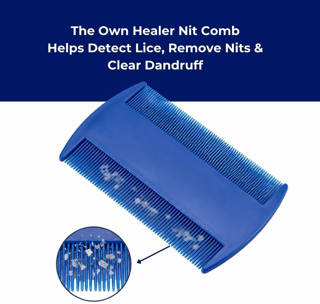 Flea Comb for Dogs Cats & Humans | Lice Comb & Nit Removal Comb