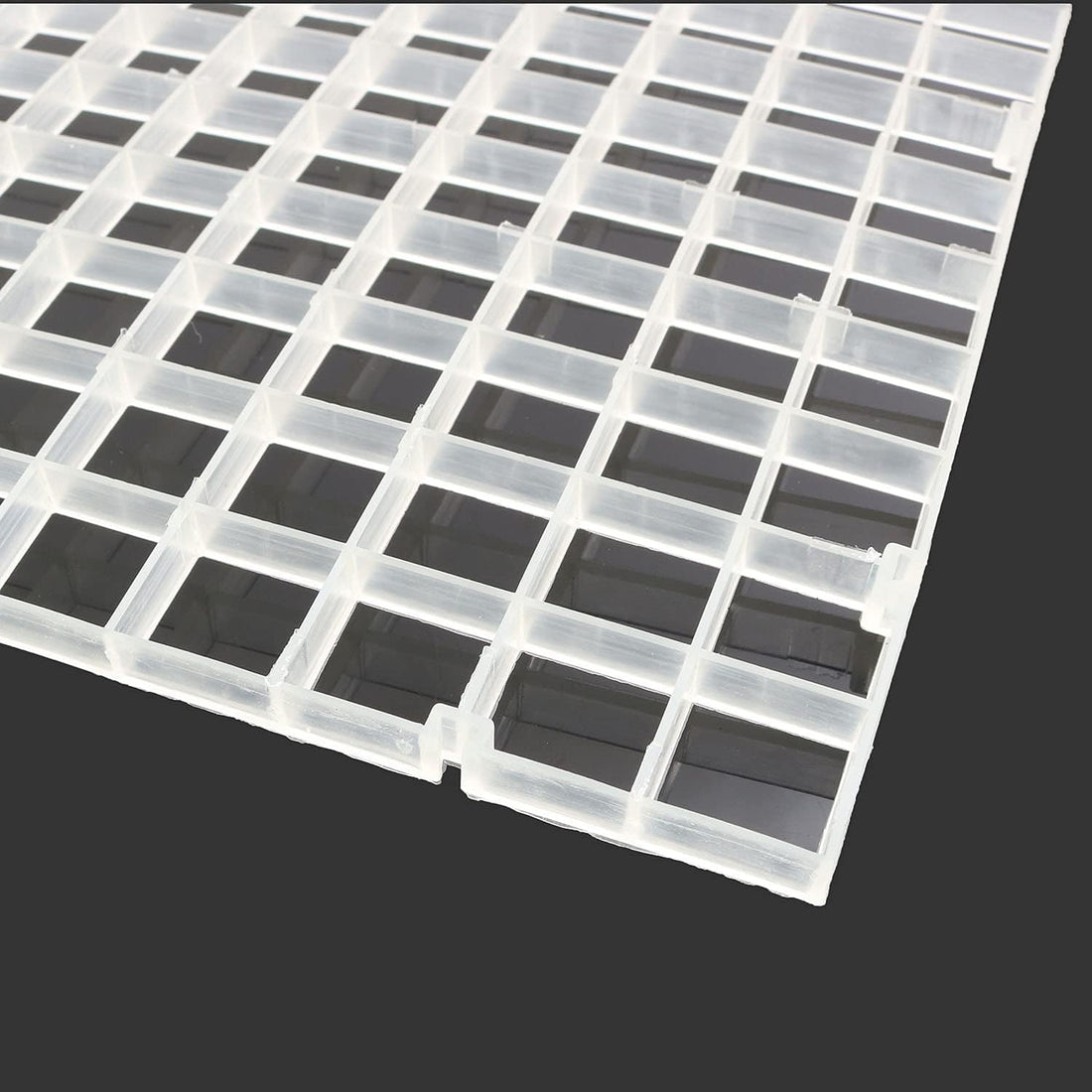 RLECS 2pcs 30cm x 15cm Plastic Grid Divider Tray Egg Crate Louvre