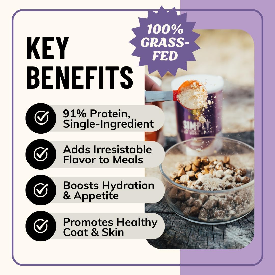 Fido's Grass-Fed Beef Bone Broth for Dogs 7oz with 94% Protein