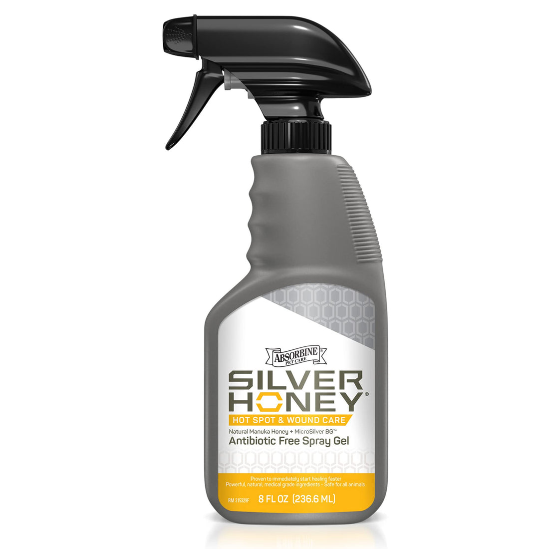 Absorbine Silver Honey Hot Spot & Wound Care Spray Gel 8oz Bottle