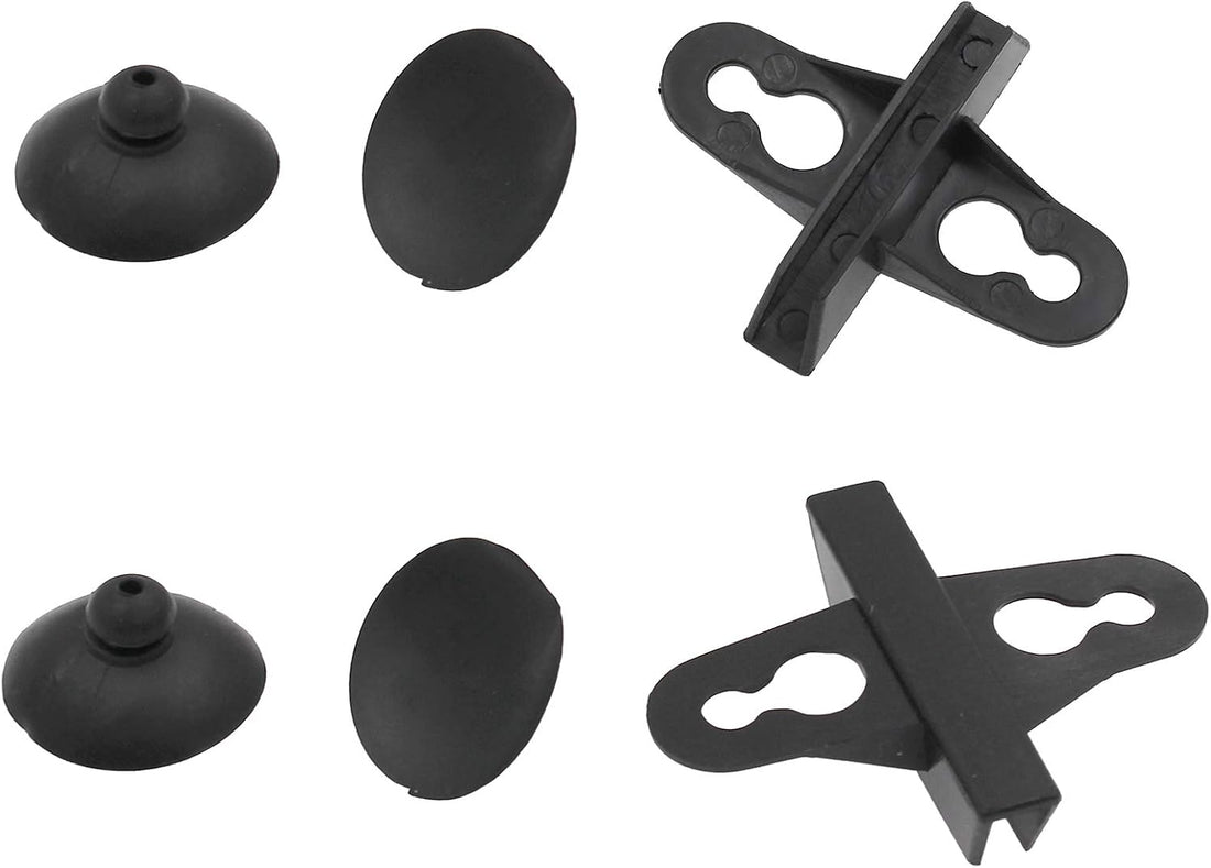 20Pcs Aquarium Divider Suction Cup Holders, Black Plastic