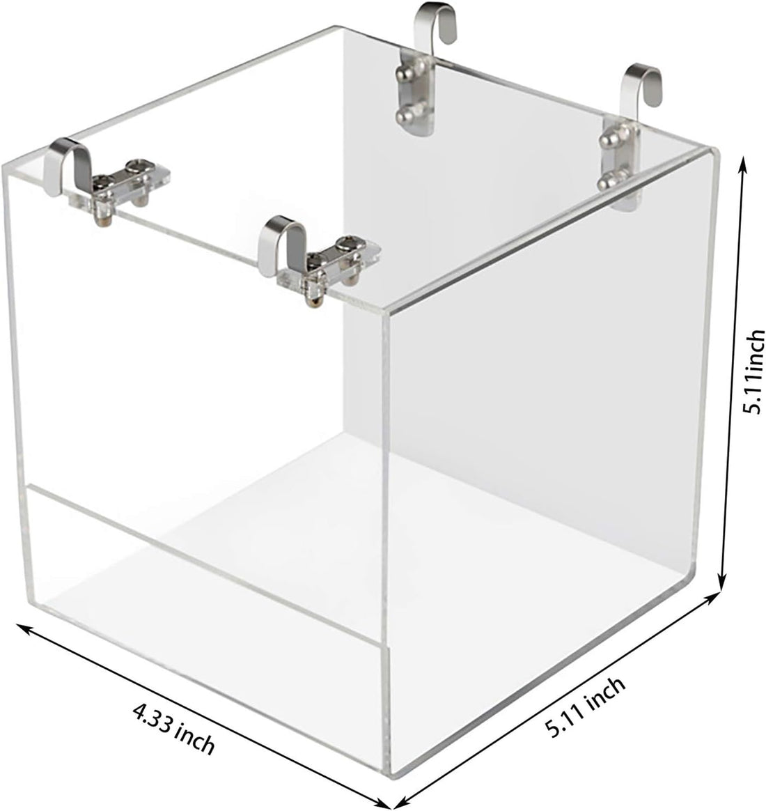 Suremita Hanging Bird Bath Cube Bird Bathtub Bath Shower Box Bowl