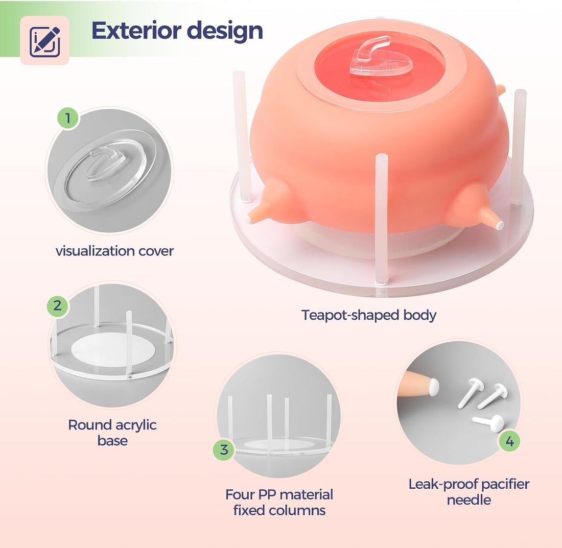 200ml Silicone Multi-Pet Milk Feeder with 4 Nipples