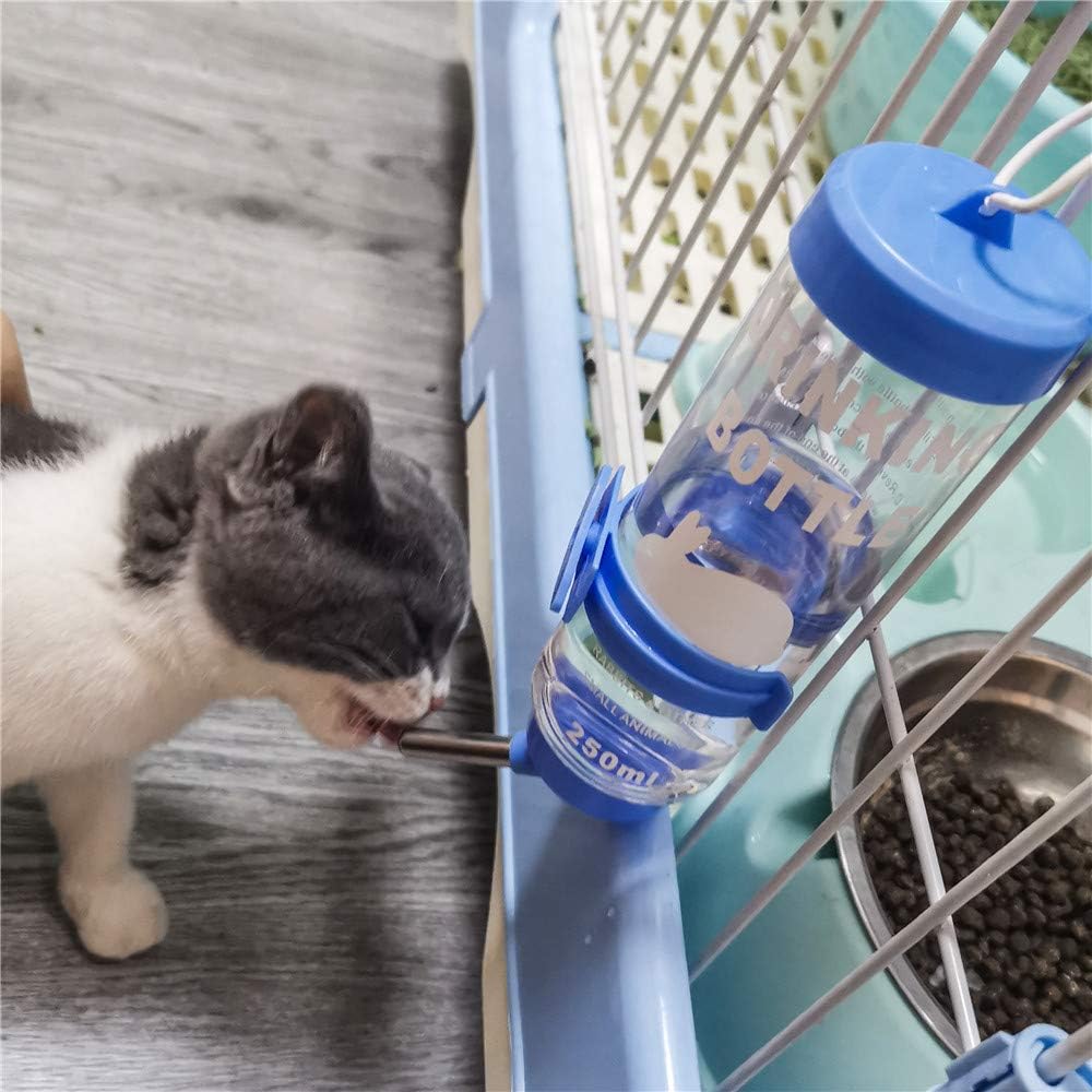 Depets 2PCS 8.45 oz No Drip Small Animal Water Bottle
