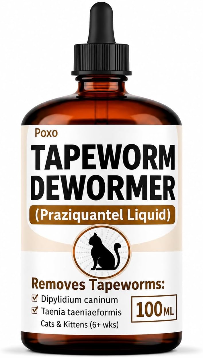 Tapeworm Treatment for Cats & Kittens, Praziquantel Liquid
