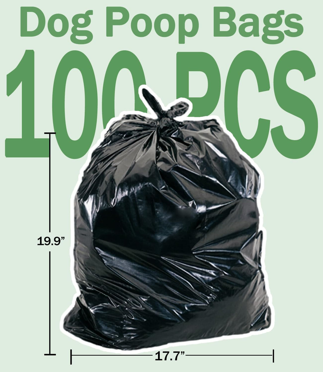 FUSBUNTY Pooper Scooper Swivel Bin & Rake with 100 Waste Bags