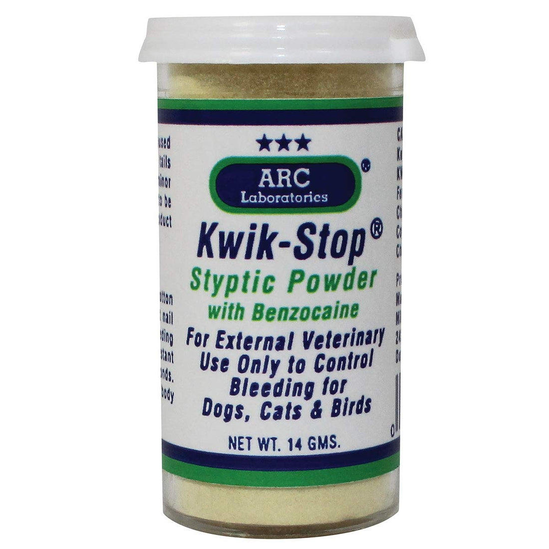 ARC Laboratories Kwik-Stop Styptic Powder for Dogs, Cats, and Birds
