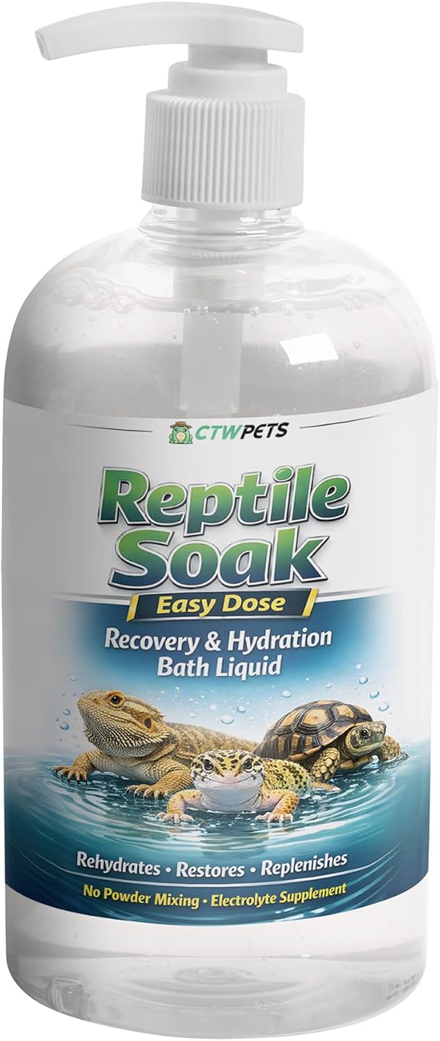 CTWPets Reptile Electrolyte Soak, Bearded Dragon Bath with Vitamins