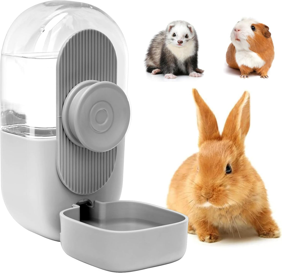 Kenond 28oz Rabbit Water Dispenser, Guinea Pig Gravity Water Bottle