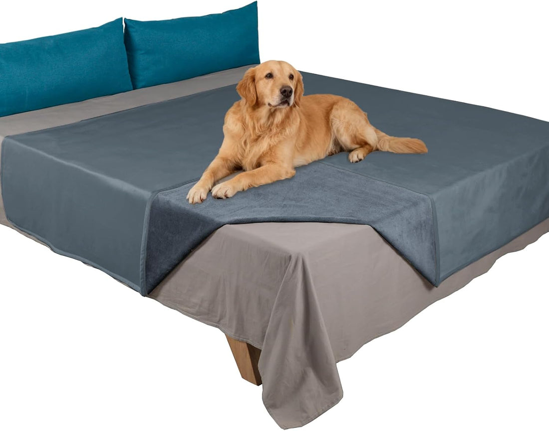 Ameritex Pet Bed Blanket Reversible 100% Waterproof Velvet Super Soft