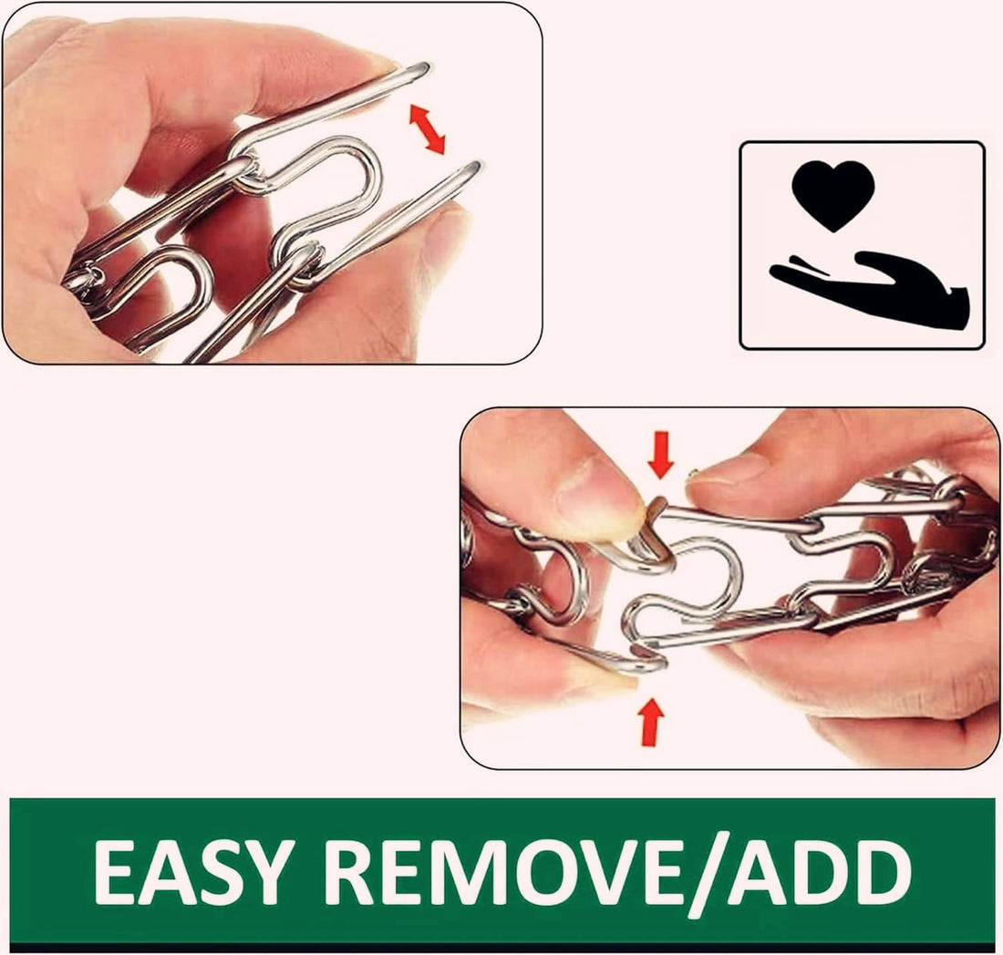 Stainless Steel Dog Collar Extra Links Designed for 2.25mm H-S Collar