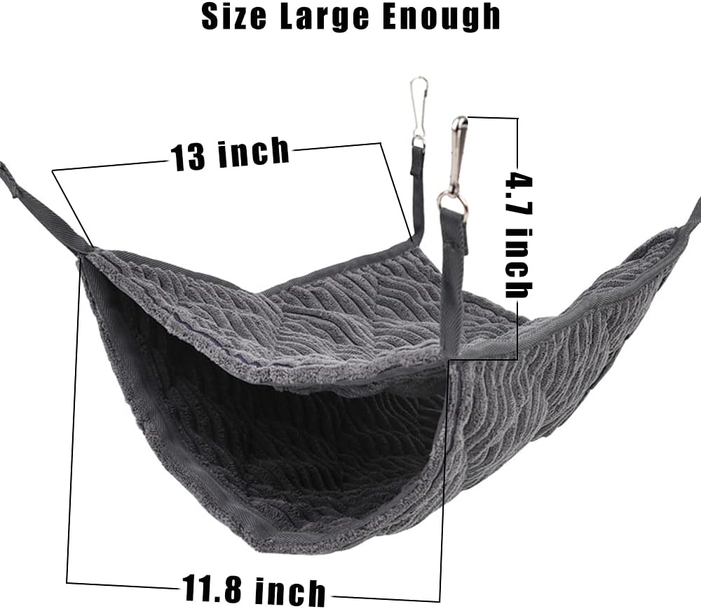 Large Ferret Hammock, Hanging Tunnel Bed for Cage Rats Chinchilla