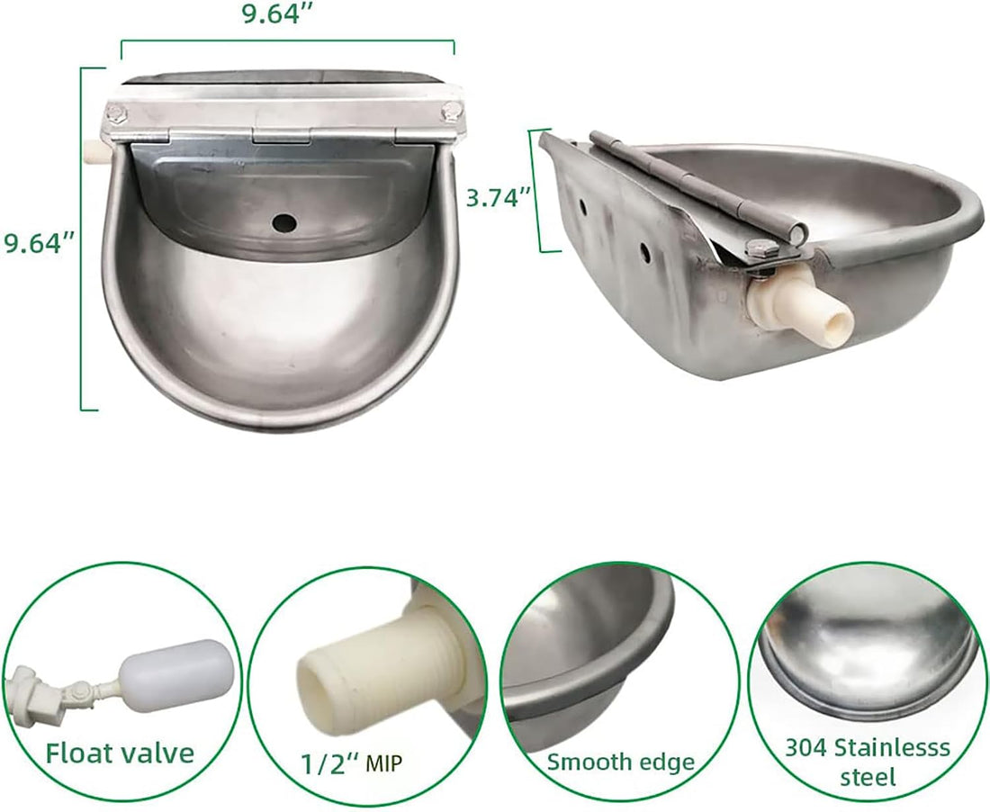 Automatic Livestock Waterer,304 Stainless Steel