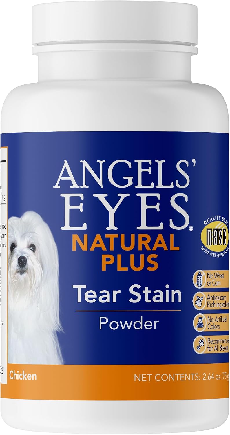 Angels' Eyes Natural Plus Tear Stain Prevention Powder for Dogs & Cats
