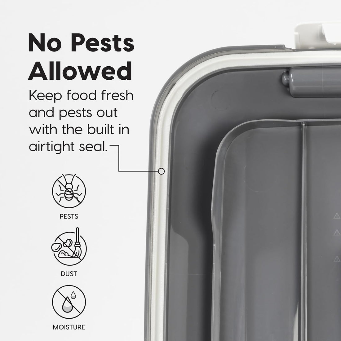 IRIS USA Dog Food Storage Container, Up to