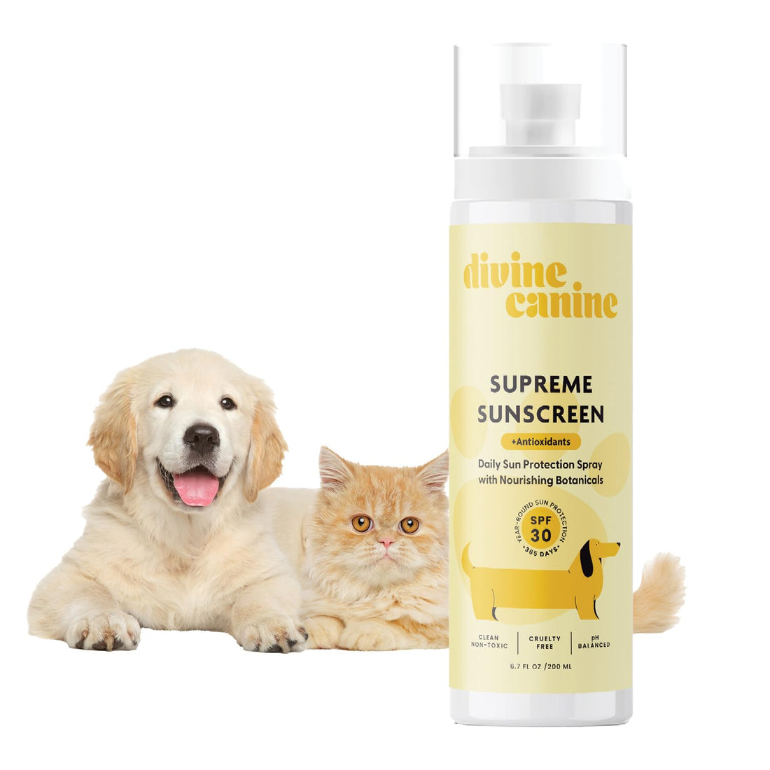 Dog Sunscreen Spray - SPF 30 Sun Protection - Gift Set Kit