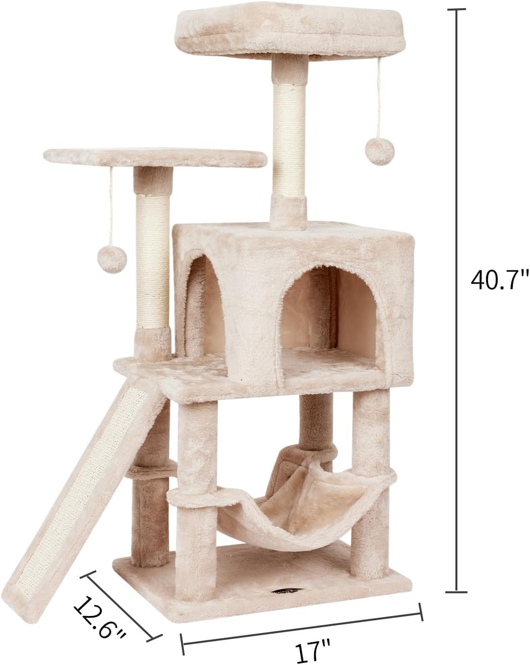 Cut Cat Tree Cat Tower Condo with Hammock Kittens Scratching Post