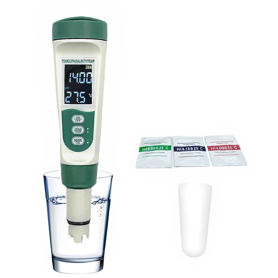 5-in-1 Water Quality Tester: Salinity, pH, TDS