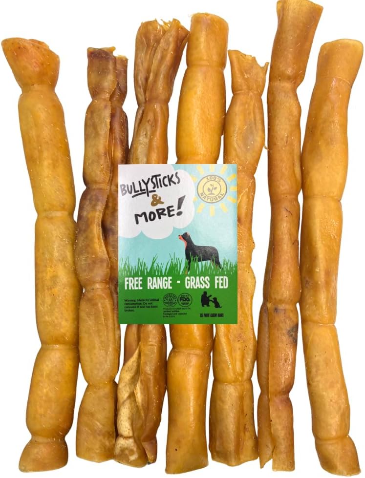 BULLYSTICKS & MORE 6 Inch Pork Collagen Rolls for Dogs