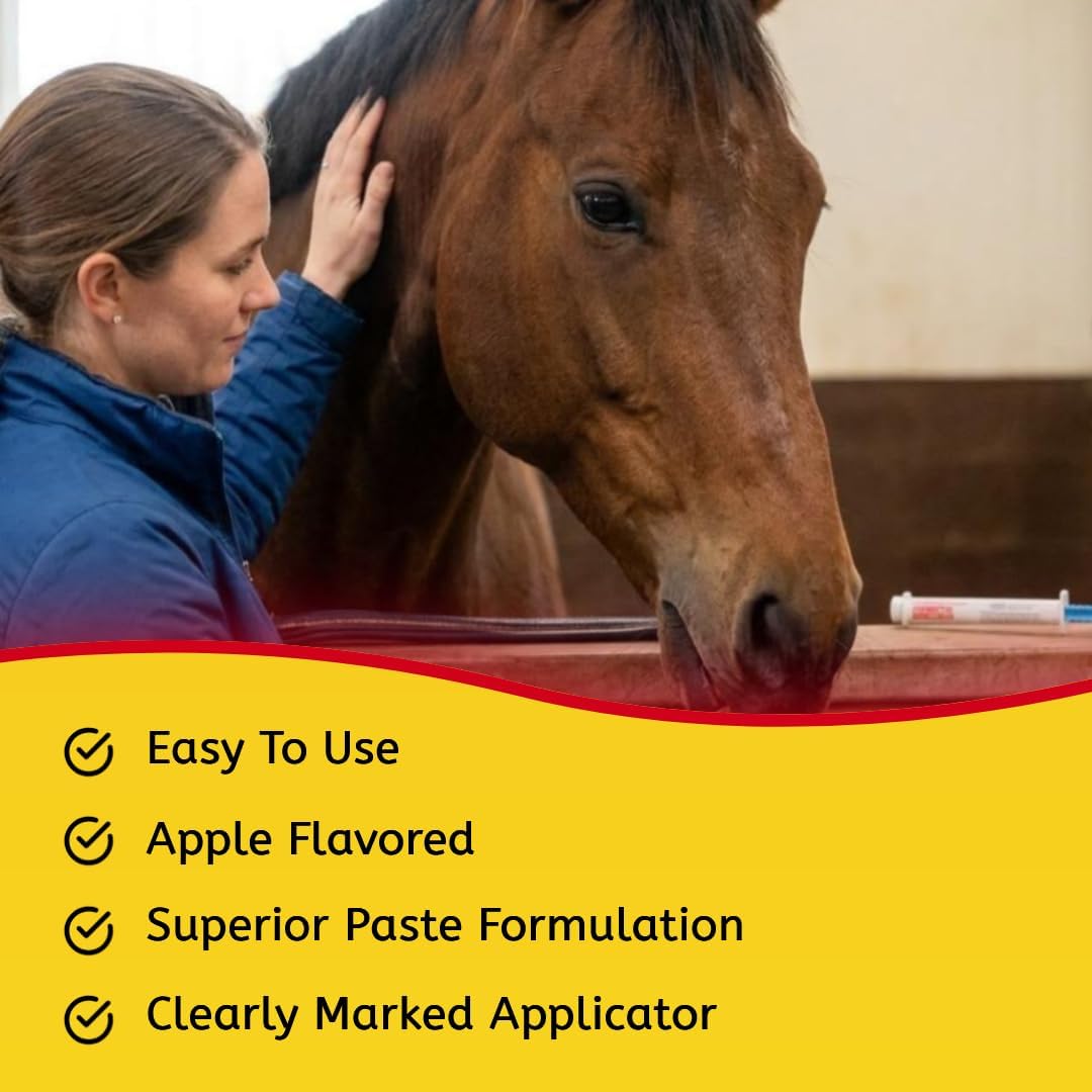 Ivermectin Paste Dewormer - 6.08g dose @ 1.87%-Apple Flavored, 6 Count
