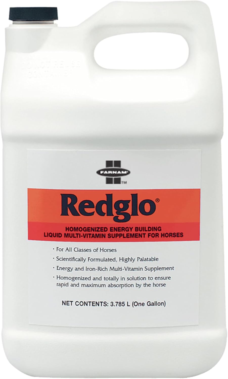 Farnam Redglo Liquid Multi-Vitamin Supplement for Horses, 1 gallon