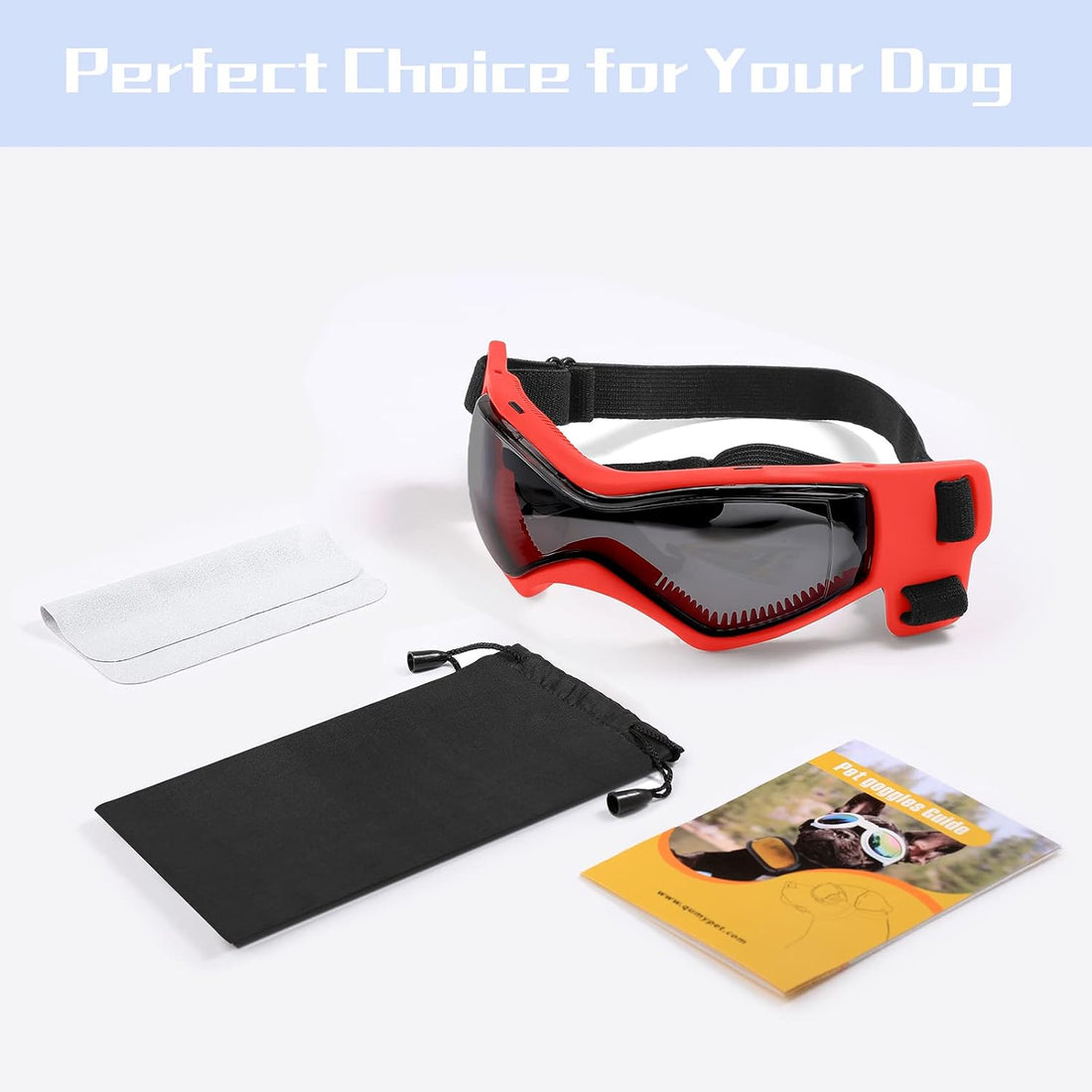 QUMY Dog Goggles Small Medium Breed Dog Sunglasses UV Protection
