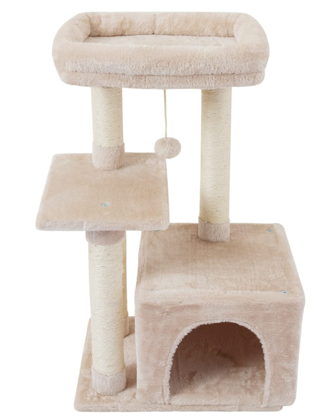 FISH&NAP Cute Cat Tree Kitten Cat Tower for Indoor Cat Condo Sisal