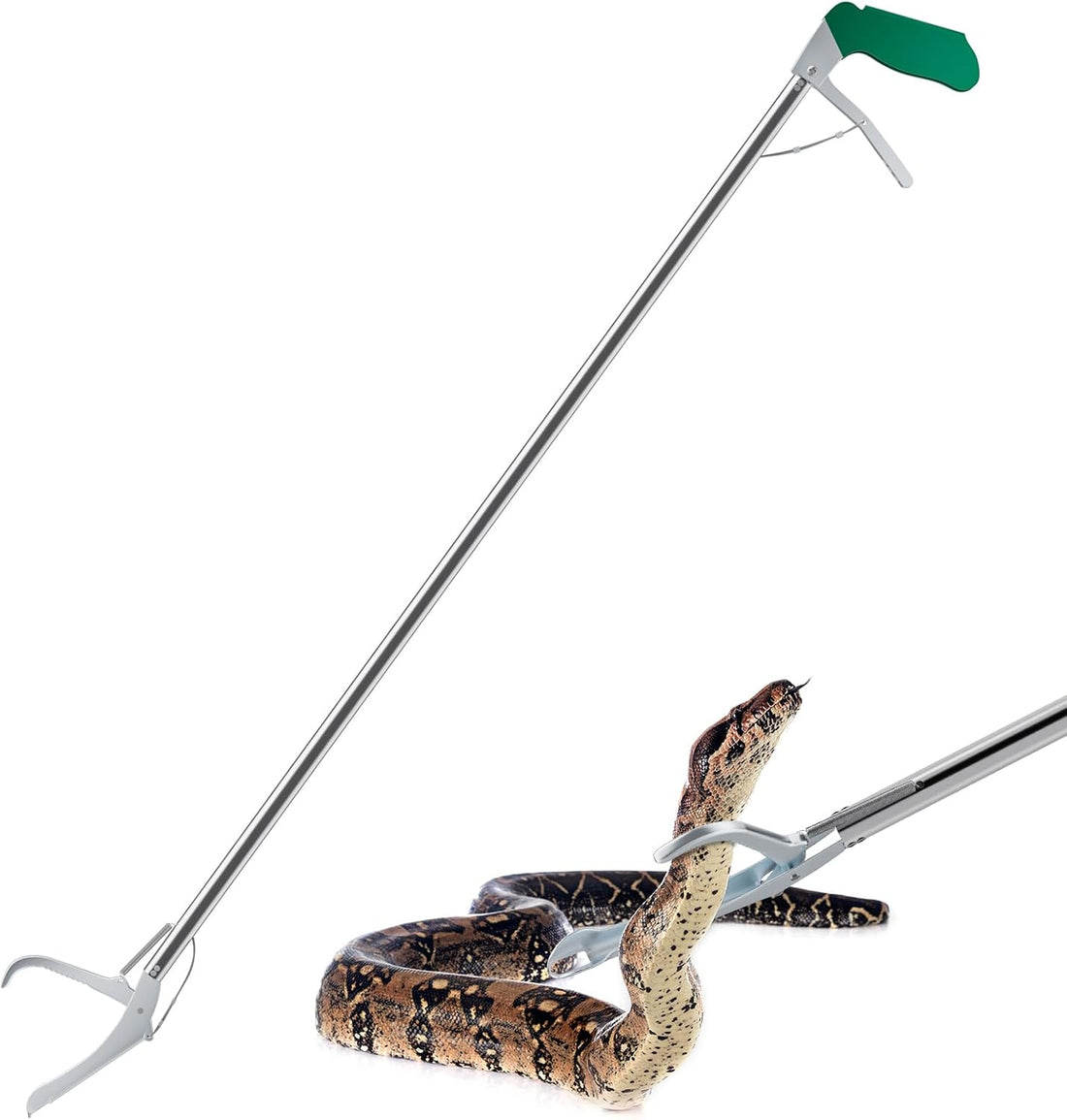 60“ Professional Snake Tongs - Extra Long Snake Catcher Tongs Grabber