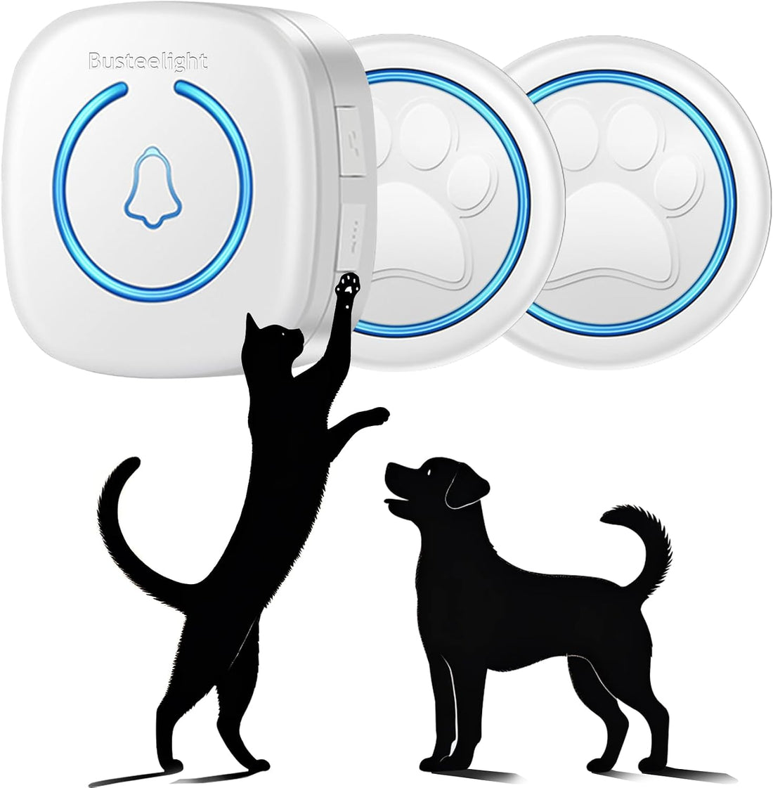 Soft Ring Wht Dog Potty Bell for Training