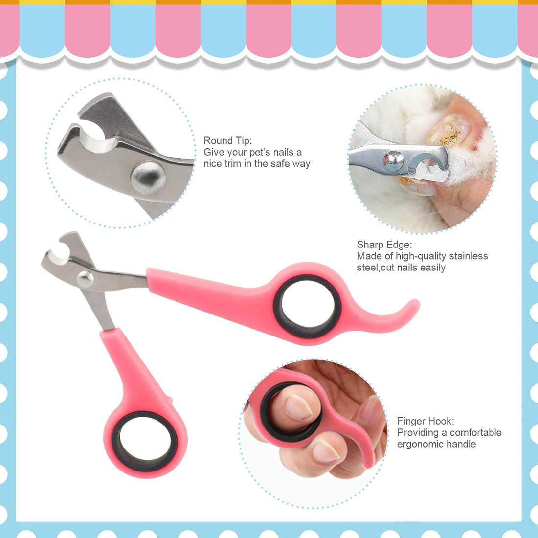 Rabbit Grooming Kit, Rabbit Brush for Shedding with Bunny Nail Clipper
