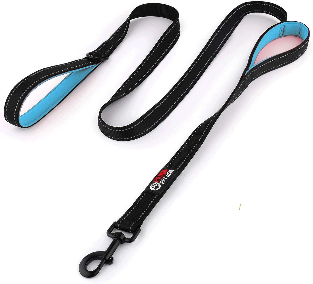 Primal Pet Gear Dog Leash 6ft Long,Traffic Padded Two Handle,Heavy