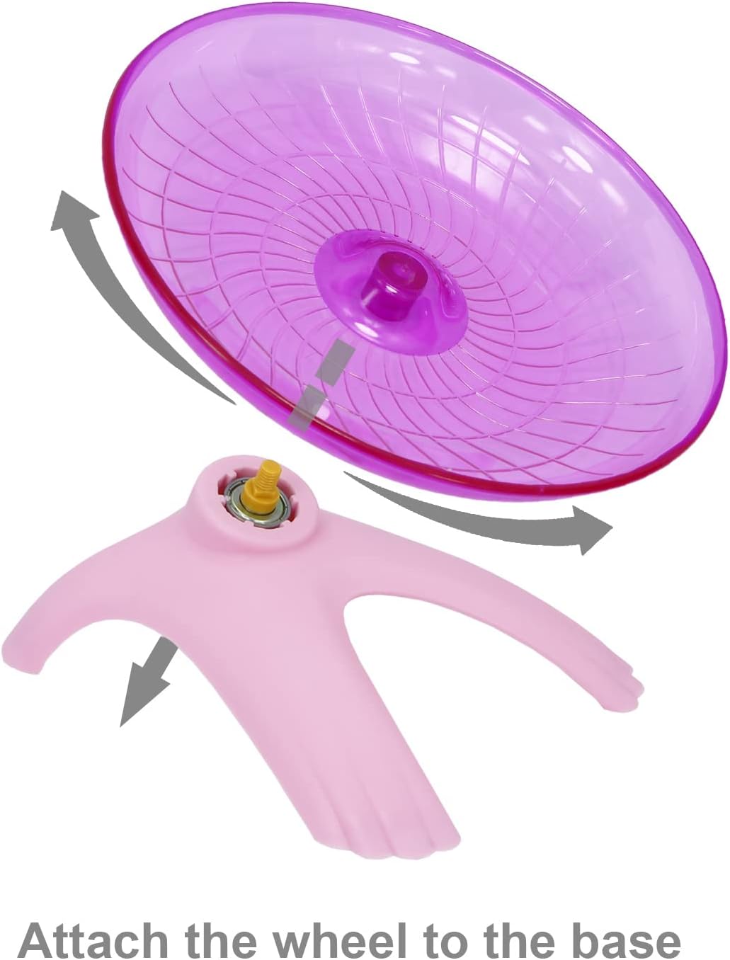 Hamster Flying Saucer Silent Running Exercise Wheel for Gerbil Rat