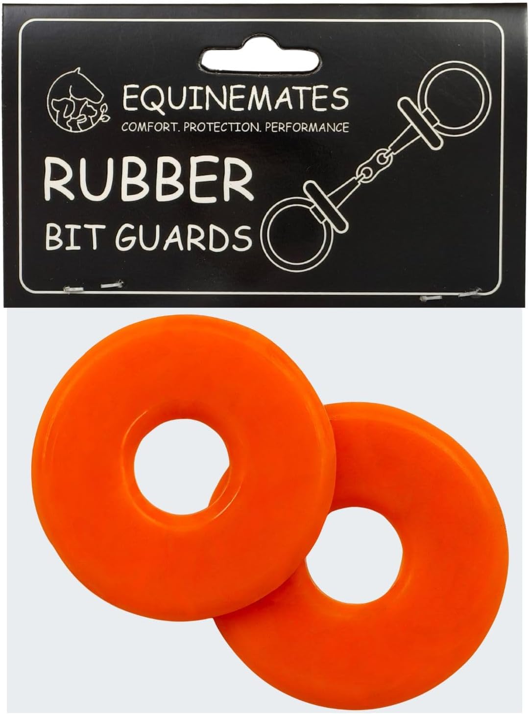 EquineMates Rubber Bit Guards Pair for Horse Bits 6 Colors