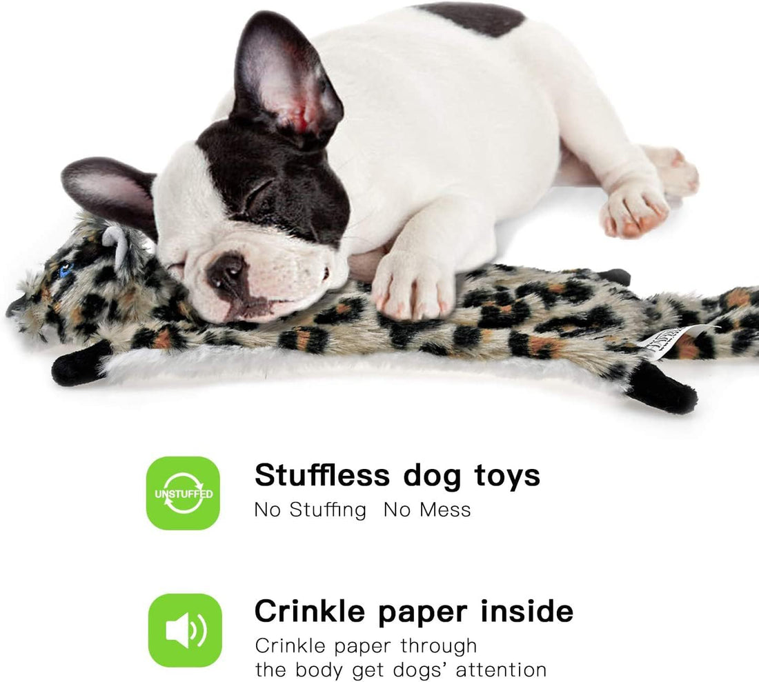 SHARLOVY Dog Squeaky Toy No Stuffing 6 Pack