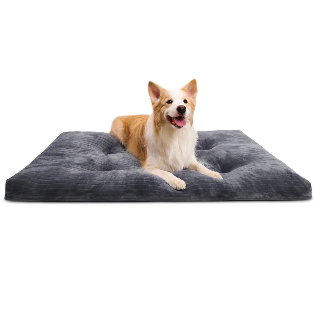 Dog Crate Bed Washable Dog Beds for Large Dogs Deluxe Thick Flannel